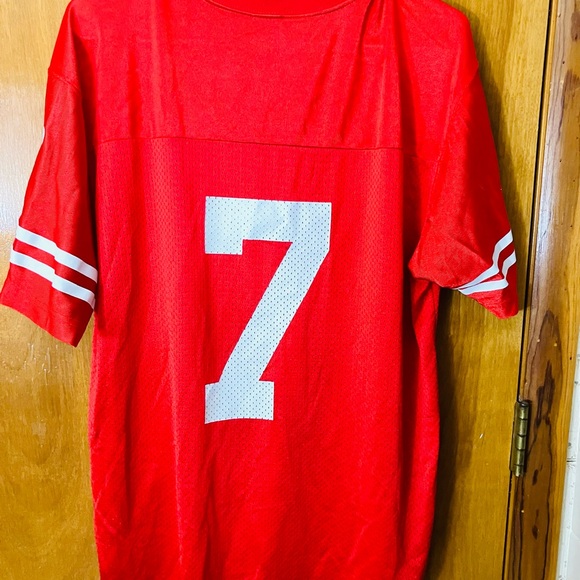 Adidas Wisconsin Badgers Youth XL(18/20) Red Football Jersey #7 Minor Read - Picture 8 of 9